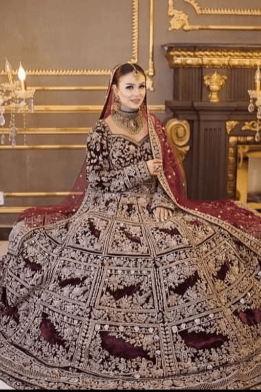 Red Barat Lehenga