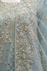 Skyline Splendor Bridal Lehenga – Noorangi – Net