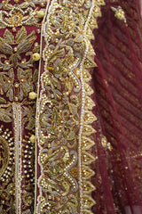 Antique Elegance Radiance Lehenga – Noorangi – Net