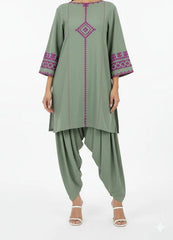 Olive Embroidered
