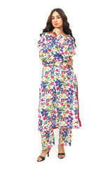 02 Piece Digital Printed Lawn Dress – Elegant Summer Wear