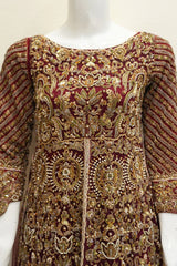 Antique Elegance Radiance Lehenga – Noorangi – Net