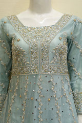 Skyline Splendor Bridal Lehenga – Noorangi – Net