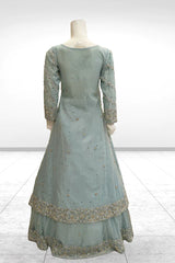 Skyline Splendor Bridal Lehenga – Noorangi – Net