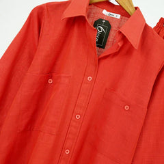 Terracotta Khadar Suit