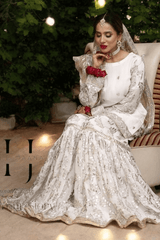 White Farshi Gharara