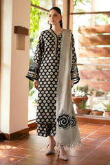 Barakah 3Pc Printed & Embroidered Dress