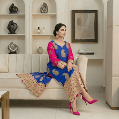 Hoor Blue Kaftan