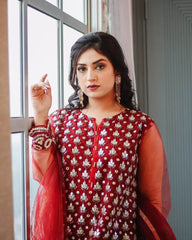 Veena (Shirt & Pants) – Noorangi – Net – Eastern