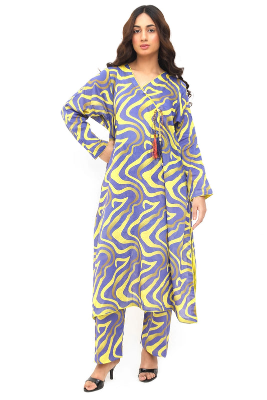 02 Piece Digital Printed Lawn Suit – Elegant Summer Wear
