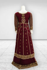 Antique Elegance Radiance Lehenga – Noorangi – Net