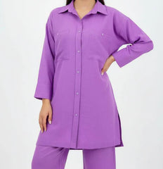 Mauve Khadar Shirt