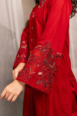Afeefa 2Pc Embroidered Winter Dress