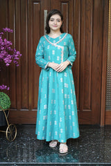 1 Piece – Cambric Frock – Paste Printed – Noorangi – Cambric