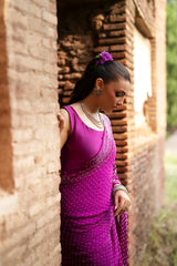 SF-259 | Pure Charmeuse Silk 2Pcs Saree | Luxury Formal