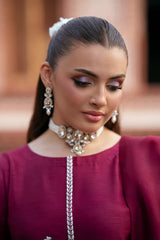 SF-264 | Embroidered Korean Raw Silk 3Pcs | Luxury Formal