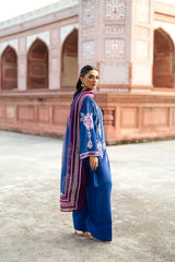 SF-266 | Embroidered Raw Silk 3Pcs | Luxury Formal