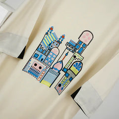 Off White Embroidered Shirt