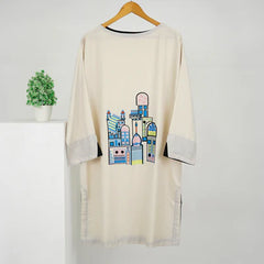 Off White Embroidered Shirt