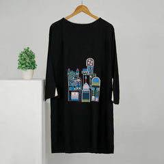 Black Embroidered Shirt