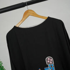 Black Embroidered Shirt