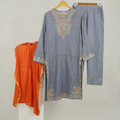 3 Pc Embroidered Lawn Suit