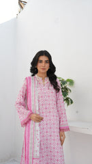 Aroshlay / 3pc Lawn Blush Serenity