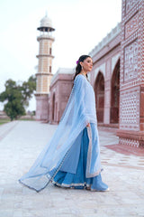 SF-261 | Embroidered Silk 3Pcs | Luxury Formal