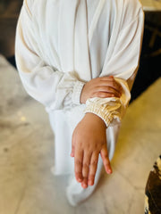 Kids Basic White Abaya-255