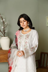 CHICKEN KARI 3PC EMBROIDERED WINTER DRESS