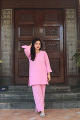 Bright Pink Georgette Set