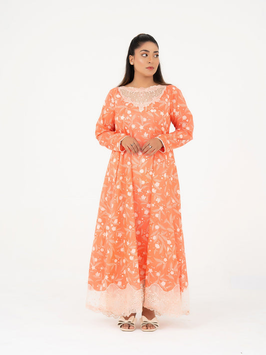 1 PIECE - EMBROIDERED FROCK