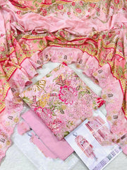 Fancy ladies unstitched dresses 10 Color Set