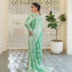 Sylvia Georgette 4 Piece | Hand-Embellished And Screen Printed