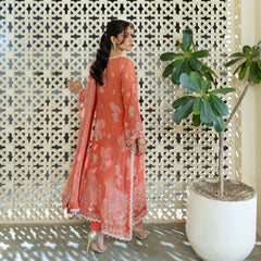 Elara Chiffon 4 Piece | Hand-Embellished And Screen Printed