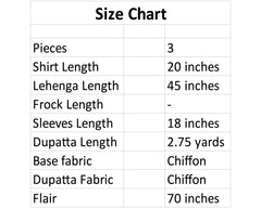 Maharani’s Ruby Lehenga – Noorangi – Chiffon