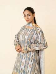 3 PIECE - PRINTED LINEN SUIT