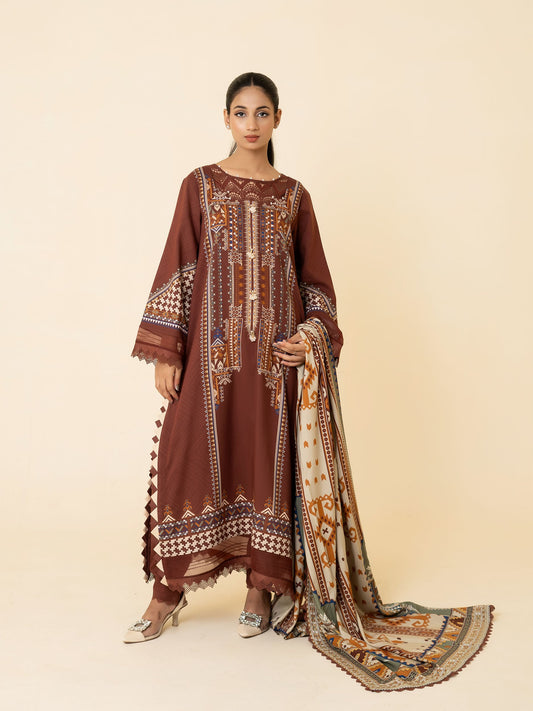 3 PIECE - PRINTED LINEN SUIT