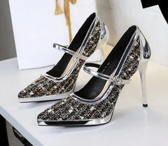 French Style Pointed Sexy High Heels for Women Thin Heels and Shallow Mouth Single Shoes