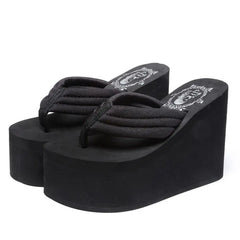 Women's Platform Flip Flops Arch Support Thong Sandals Thick-Sole Slippers Non-slip Flip Flops Thick Sole Footwear Beach Wear