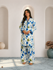 Aqua Bloom Co-Ord Set