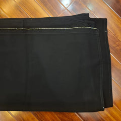 Black Plain Korean Chiffon - Chaddar