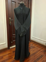 Laced Black Abaya