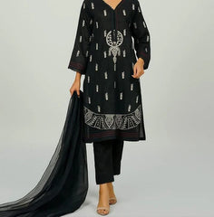 3 Pc Embroidered Lawn Suit