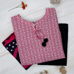 Pink Geometric Print