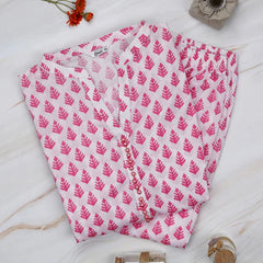 Pink Printed Lawn Coord Set