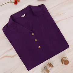 Violet linen shirt