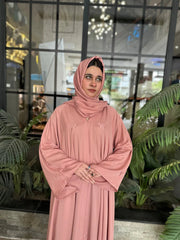 Blush Bow Elegance Abaya-27/191