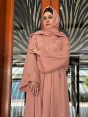 Blush Bow Elegance Abaya-27/191