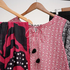 Pink Geometric Print